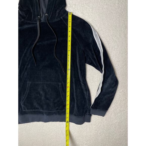 Jessica Simpson Women's Y2K Retro Kidcore Velvet Whimsygoth Hoodie Black L - Picture 9 of 10